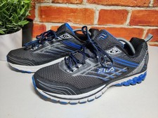 FILA BLACK BLUE TRAINERS UK 9 EU 43 US 10 MENS RUNNING SYNTHETIC TEXTILE SNEAKER