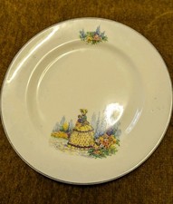 Crinoline Lady Cake Plate - Vintage Bone China