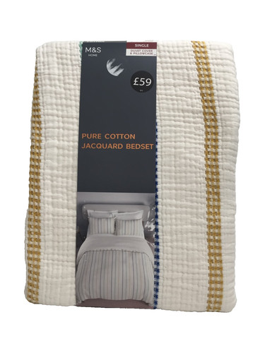Home pure cotton jacquard - m&s,