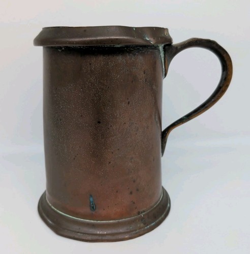 Edwardian copper quart tankard - edwardian,