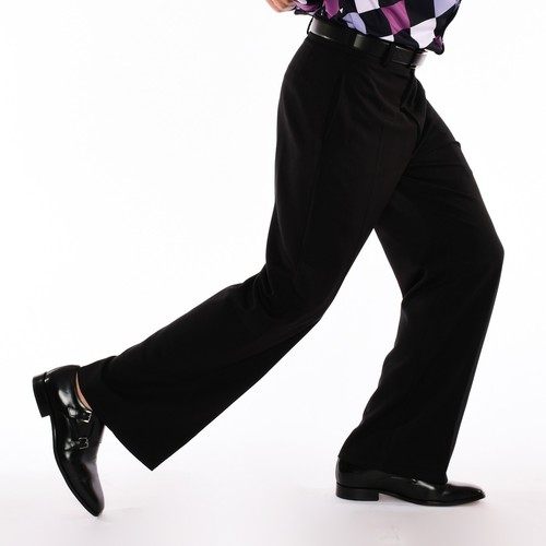 Men black wide leg - black,
