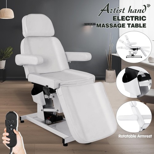 White electric facial bed - white,