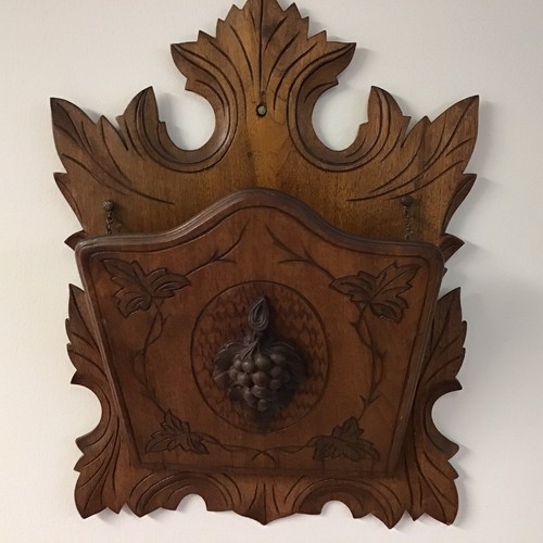 Hand carved victorian walnut - hand,