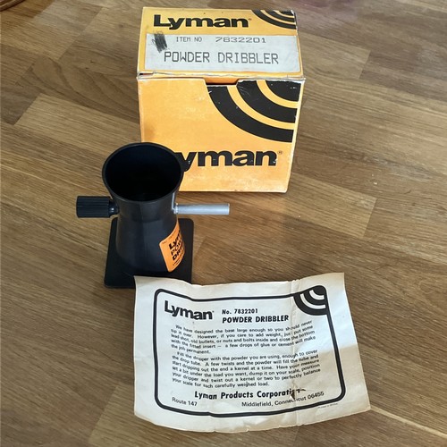 Lyman powder trickler - lyman, dribler