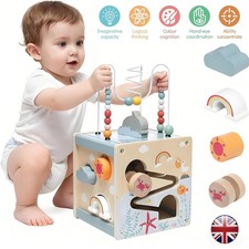 6 in 1 Wooden Activity Cube