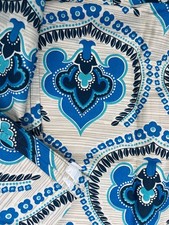 Vintage 1960s  1970s Fabric Retro Curtains NEW  MCM Vw Mid Century 90" drop