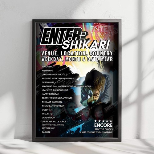 Enter shikari setlist poster - setlist,
