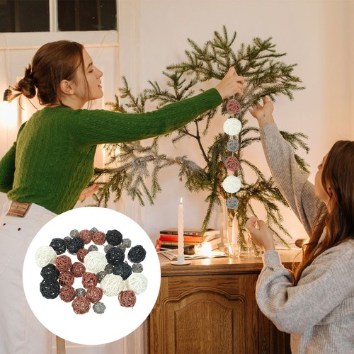 Pcs rattan balls decorative - 36,