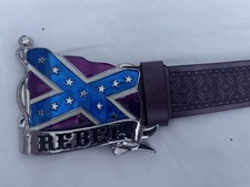Rockabilly Rebel, biker  buckle with belt. Brand new. Up to 42”