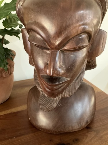 Very large vintage hand carved - very, hand-carved