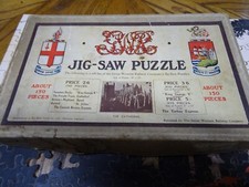 Chad Valley GWR hand cut wood jigsaw 150 pc The Cathedral & GWR Map route