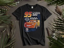 Disney Pixar Cars Lightning McQueen T-shirt T shirt Men Women Unisex Tshirt K277