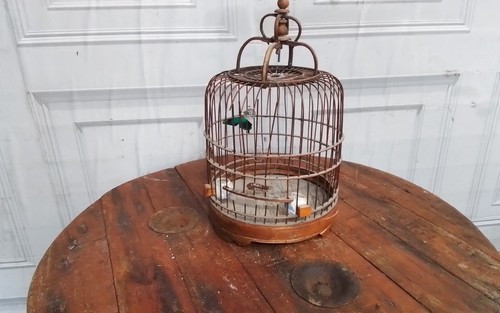 Antique chinese bird - antique, cage
