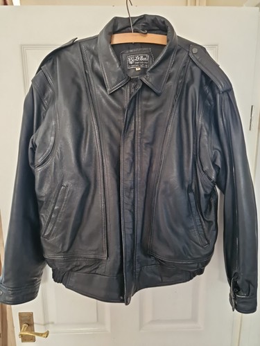 Mens vintage black leather - mens,