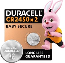 Duracell 2450 Lithium Coin Batteries 3V (2 pack)- Long life guaranteed