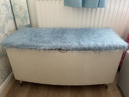 Vintage lloyd loom ottomans - vintage,