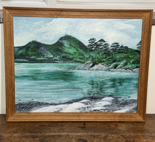 Vintage original framed oil - vintage,