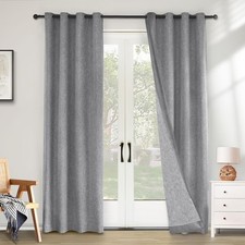 Thick Linen Blackout Curtains