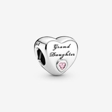 Brand New Pandora Silver Granddaughter Heart Charm