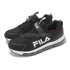 Fila J811Z Black White Kids Youth Running Jogging Casual Strap Shoes Sneakers