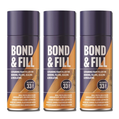 Expanding foam bond and - expanding,