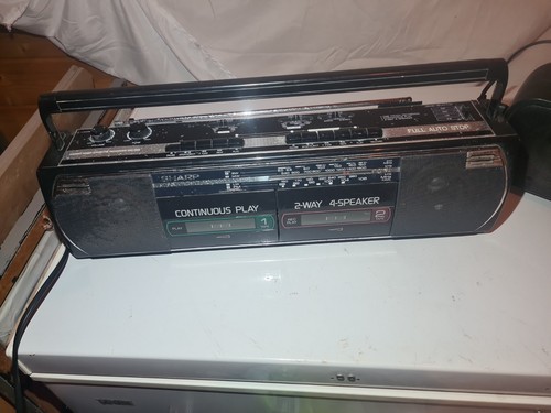 Sharp 268e portable boombox - sharp, wq-268e