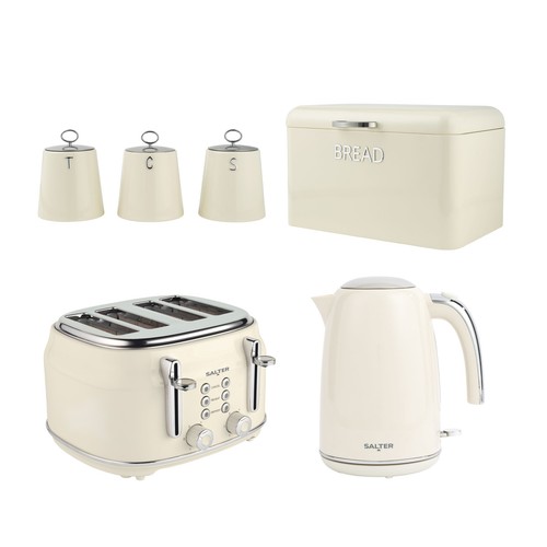 Salter retro cream 4pc set - retro,
