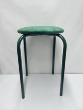 Dunelm Verity Stacking Stool, Steel Bottle (Green)