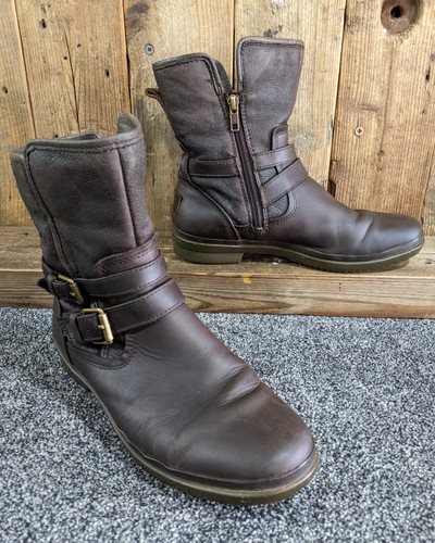 Ugg waterproof brown - brown, leather
