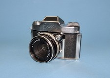 1959 Ihagee Exa II SLR camera. Tessar f/2.8 50mm lens. Excellent condition.