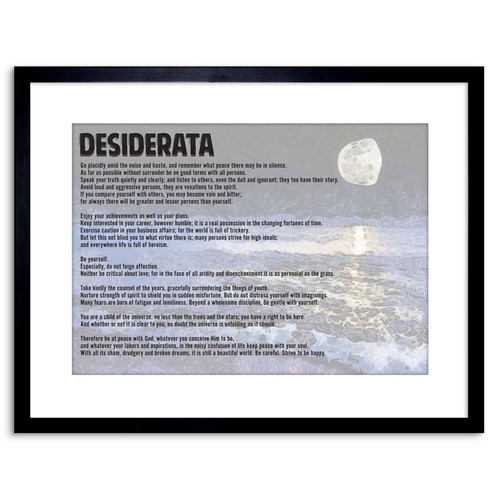 Desiderata ehrmann placidly - desiderata,