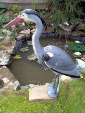 Decoy heron garden decoration - garden,