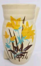 BRENTLEIGH CHALK WARE VASE ART DECO FLORAL POTTERY SIGNED ENGLAND CIRCA 1930's
