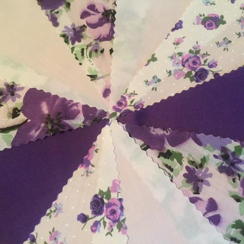 Fabric bunting vintage - fabric,