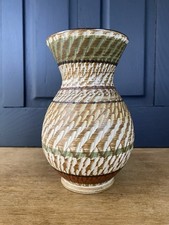 Vintage Germany Stoneware Geometric Art Pottery Signed Dee Cee