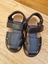 Infant Dr Martens Moby ll Black Leather Sandals Uk 11