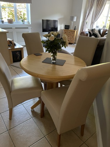 Oak dining table - table, with