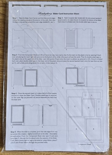 Hunkydory complete slider card - complete,