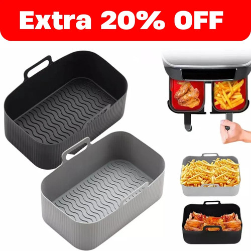 Large air fryer dual basket - 2x,