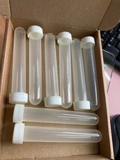 8 x Plastic test tubes, size