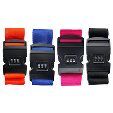 4pcs Adjustable Luggage Straps Combination Safety Suitcase Travel Baggage Belt