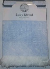 Baby Boy Shawl Blanket Knitted