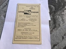 Luton Stadium Greyhound Race Card 4/6/1937.