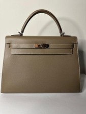 Hermes Kelly 32 Etoupe Epsom