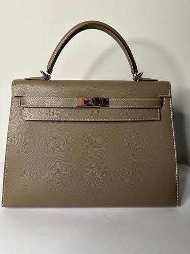 Hermes kelly etoupe - etoupe, epsom