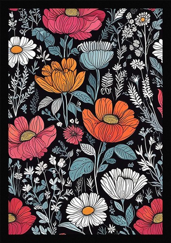 Wildflowers beautiful framed - beautiful,