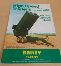 Bailey Trailers High Speed Farm Leaflet