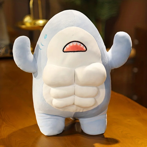 40cm muscle shark plush - muscle,