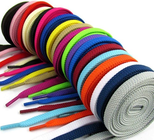 Flat shoe laces coloured - shoe,