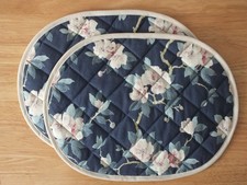 Pair of Quilted Oval Table